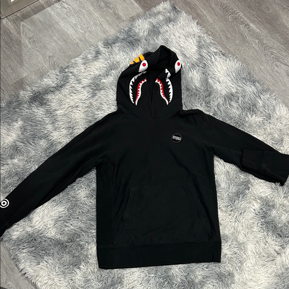 Bape Black Shark Hoodie Sweater